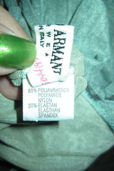 Vtg Giorgio Armani Underwear pale green mesh bodysuit, ladies’ sz 46 (US 12) *RD