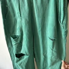 Vintage 1950s Green Side Zip Pants Stockton of Dallas 25” Women’s