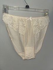 Victoria’s Secret Lacy High-Cut Panties Size Large Sexy Bridal Fairy Gold Label