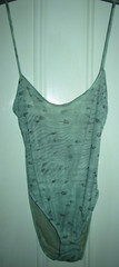 Vtg Giorgio Armani Underwear pale green mesh bodysuit, ladies’ sz 46 (US 12) *RD