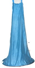 Vintage 1950’s Turquoise Taffeta Wired Hoop Slip Skirt, 40″ Long, 27″ Waist