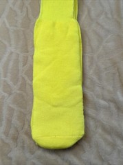 VTG Socks Yellow School Girl Knee High 80’s 30” NOS Acrylic Nylon Blend 10-13