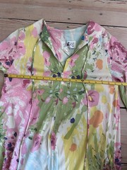 Vtg 70s Butterfield 8 Floral Maxi Kaftan Muumuu Dress Retro Boho Caftan Small