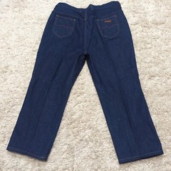 Vintage 80s 70s Wranglers Womens High Waisted Blue Jeans 38 NOS Actual 37×27