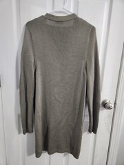 John Patrick for geoda design Vintage green open knit cardigan set beachy Large