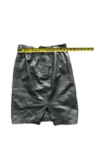 Vintage 80s-90s Grunge Style Rafaell Faux Leather Pencil Skirt Size 10