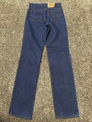 Vintage 80s Levi’s 718 Student Orange Tab Jeans 25×31 Made in USA 85