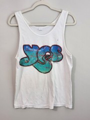 Vintage Yes Tank Top Shirt Union Tour 1991 Roger Dean Graffiti Art