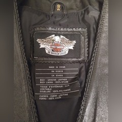 Harley Davidson Vintage Leather Vest Women’s Size S