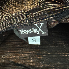 vtg 90s FORMULA X Brown Bronze Copper METALLIC Tank Top Club Delias S USA Y2K