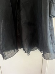 VTG 1960s Organza Chiffon Avant Garde Whimsygoth Opera Duster Jacket L