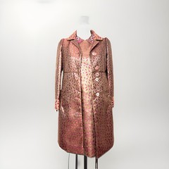 Vintage Metallic Brocade Dress&Coat