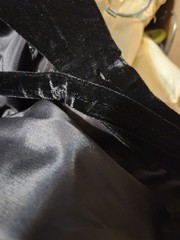 Vintage Dress The Addis Co Syracuse NY NO SIZE TAGS Black Velvit Type Material