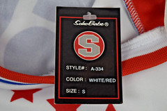 Vintage Dress Soho Babe Hardball Retro 76 Size S White Red 2000s Star Fitted NWT