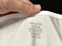 Vtg VANITY FAIR 13126 Body Caress Sheen Lace Hi-Cut 9/2XL White Panties #31