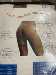 Vintage Pantyhose Slimming Pants Medium (8-10) Natural Tummy Lift NOS