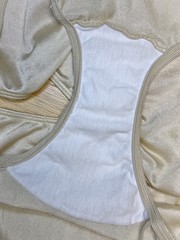 Vintage Silky Brown Nylon Panty High Waist Sissy Bikini Sheer Briefs Sz.9/2XL