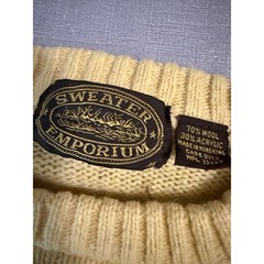 Sweater Emporium Vintage Wool Blend Crewneck Sweater Yellow Womens Medium