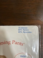 Vintage Pantyhose Slimming Pants Medium (8-10) Natural Tummy Lift NOS