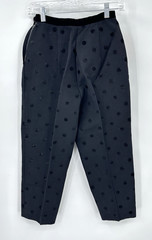 vintage 50s BLACK POLKA DOT PANTS XXS skimmer ankle audrey hepburn paris retro