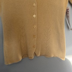 VTG Milano Short Sleeve Button Up Cardigan Women’s Large Old Stock Granny Core