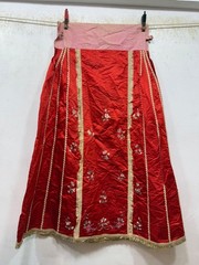Vintage Gorgeous Chinese Silk Embroidered Apron Skirt 94×70 Cm