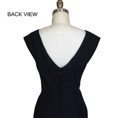 Vintage 1960s Sequin Wiggle Dress | 1960s Vintage Medium Black Sequin Dress