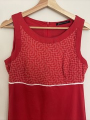 Vintage Espresso 142 Finland Cotton Shift Dress European Size 38