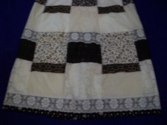 Women’s Vintage Tumbleweeds Skirt – M (See Measurements) Black / White Patchwork