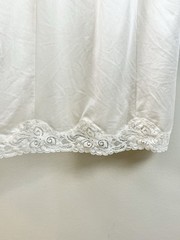 VTG Bali Slip Dress Lingerie Lace Adjustable Strap Ivory Sz 36 Made In USA