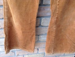 VTG 70s Landlubber Toffee Corduroy Pants Low Rise 32″W Flare Hippie Festival