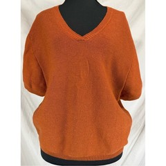 The Reset R Label Essential Wool Pullover – Rustic Orange – Medium