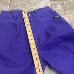 Roughrider by Circle S Vintage Purple Western Pants High Waist Size 9/10 x 34