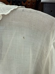 Vintage Antique Edwardian 1900s 1920s Ruffle Flowy Blouse Blue Bird Paris NYC
