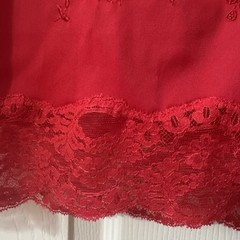 VTG Hollywood Vassarette by Munsingwear Size L Lace Hem Half Slip Sissy Silky