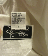 Women’s Vintage JO J.O. Intimates White Robe sz Small Made in Hong Kong