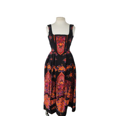 Vintage Dirndl Dress Boho Maxi Austrian Folk Costume Isola XS Juniors Teen