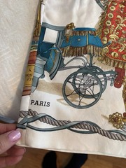 Authentic Vintage Hermès Nautical Print Silk Shirt Dress 1990s Size 36