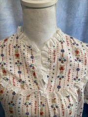 Vtg 70s 80s Accentuette Lanz of Salzburg Nightgown Dress Cottagecore Prairie