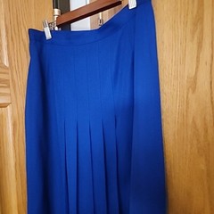 Vintage Blue/purple High Waist Skirt Academia A-line winter fall