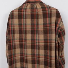 Vintage 70s H.I.S. Women’s Wool Flannel Button Shirt Loop Collar Size Medium USA