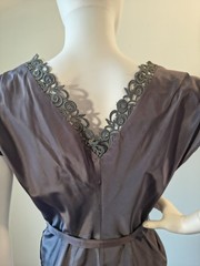 Vintage 50’s Parness Feinstein 2pc Purple Sharkskin Taffeta Cocktail Dress