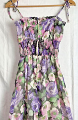 Vintage Terri Petites California Spaghetti Strap Floral Maxi Dress