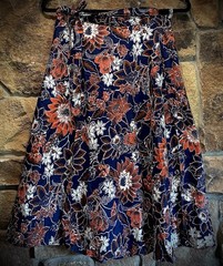 RARE! Vintage 1970’s Mr Hank Wrap Skirt, Womens Size L, Back Pocket