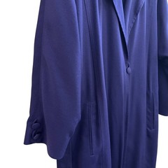 London Fog Vintage Womens Purple Trench Coat, London Fog Womens 100% Wool 395