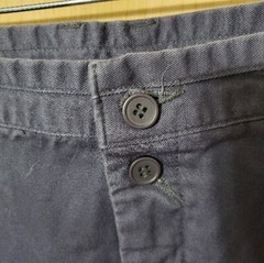 Patagonia Womens Vtg 90s Navy Pleated High Rise Tapered Leg Cotton Chino Size 12