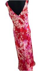 ALEX EVENINGS Vintage 90’s Silk Summer Evening Dress with Matching Silk Scarf 14