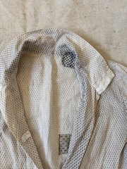 1900s 1920s Antique Calico Cotton Farm Dress Faded Repairs Women’s Small