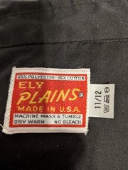Vtg Ely Plains Women’s Black Pearl Snap Western Shirt Sz 13/14 Red Trim Plaid