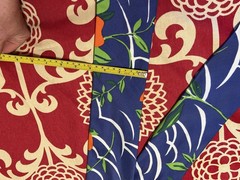 Vintage Howard Wolf Blue Orange Floral Dagger Collar Maxi Belted Shirt Dress-M